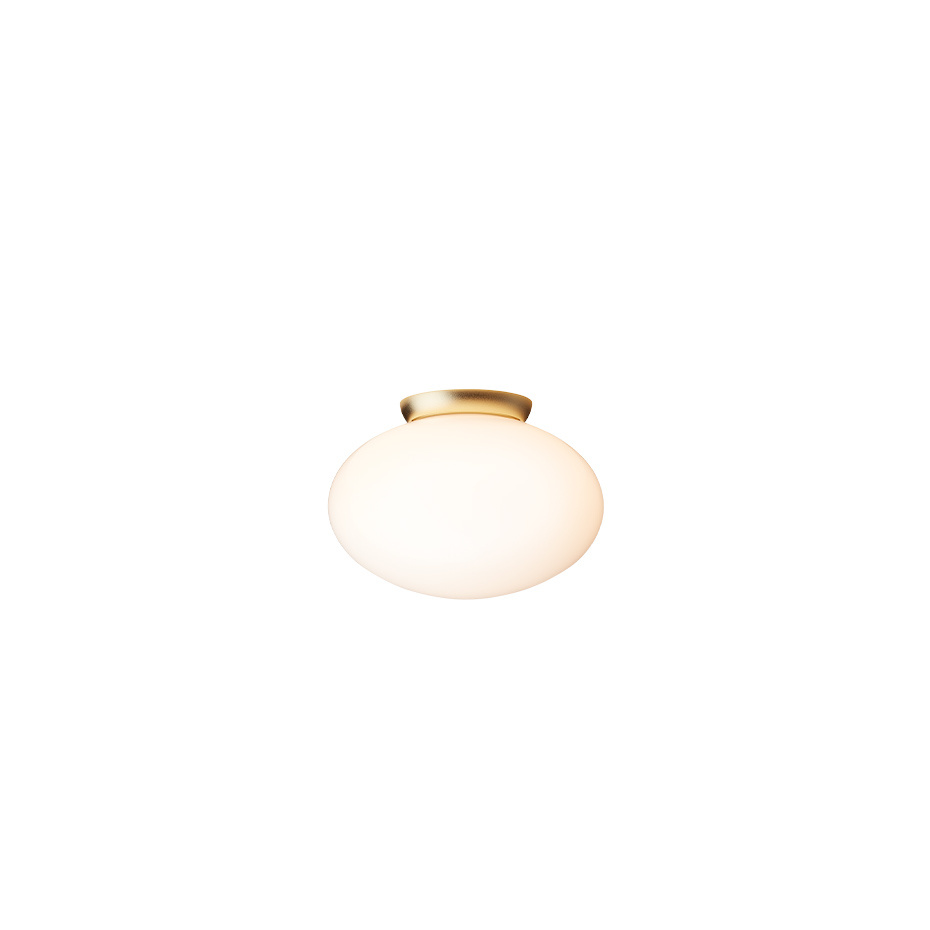 Rizzatto 301 Plafond Satin Brass/Opal White