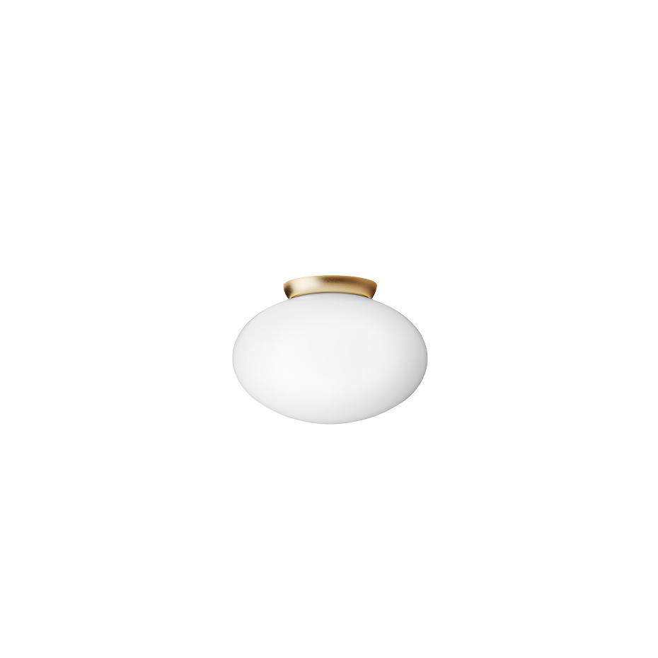 Rizzatto 301 Plafond Satin Brass/Opal White