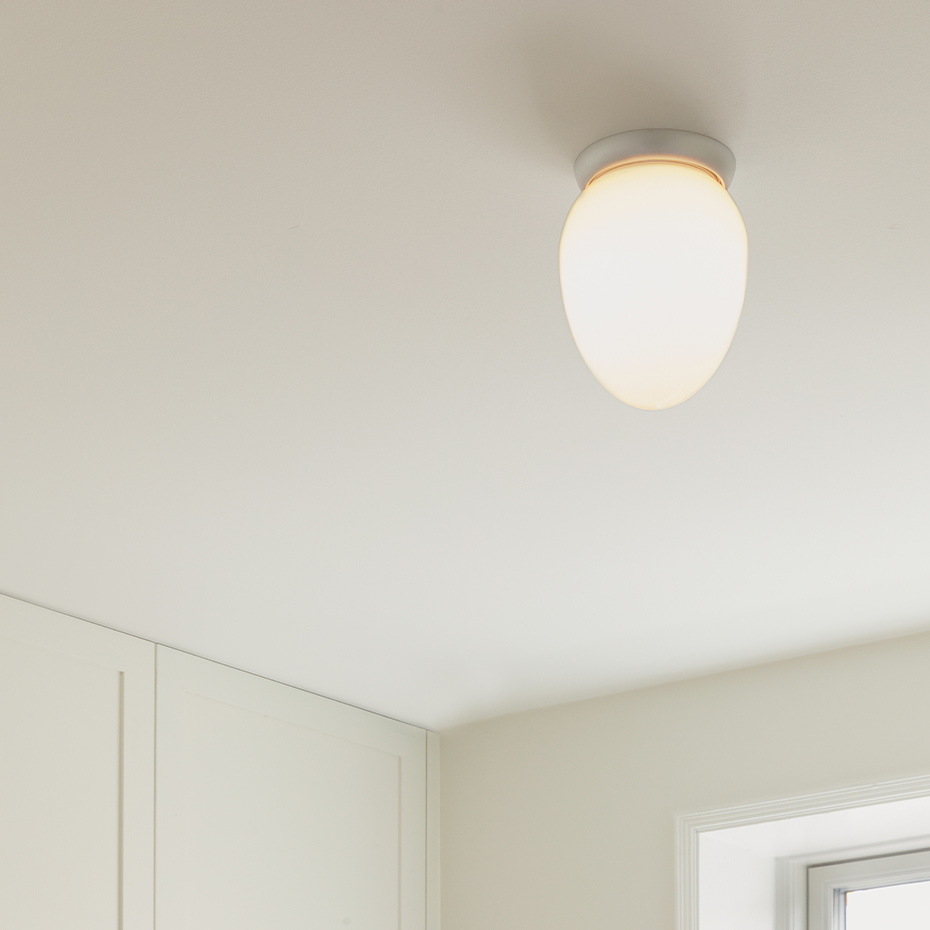 Rizzatto 171 Plafond Satin Silver/Opal White