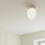 Rizzatto 171 Plafond Satin Silver/Opal White Rizzatto 171 Plafond Satin Silver/Opal White