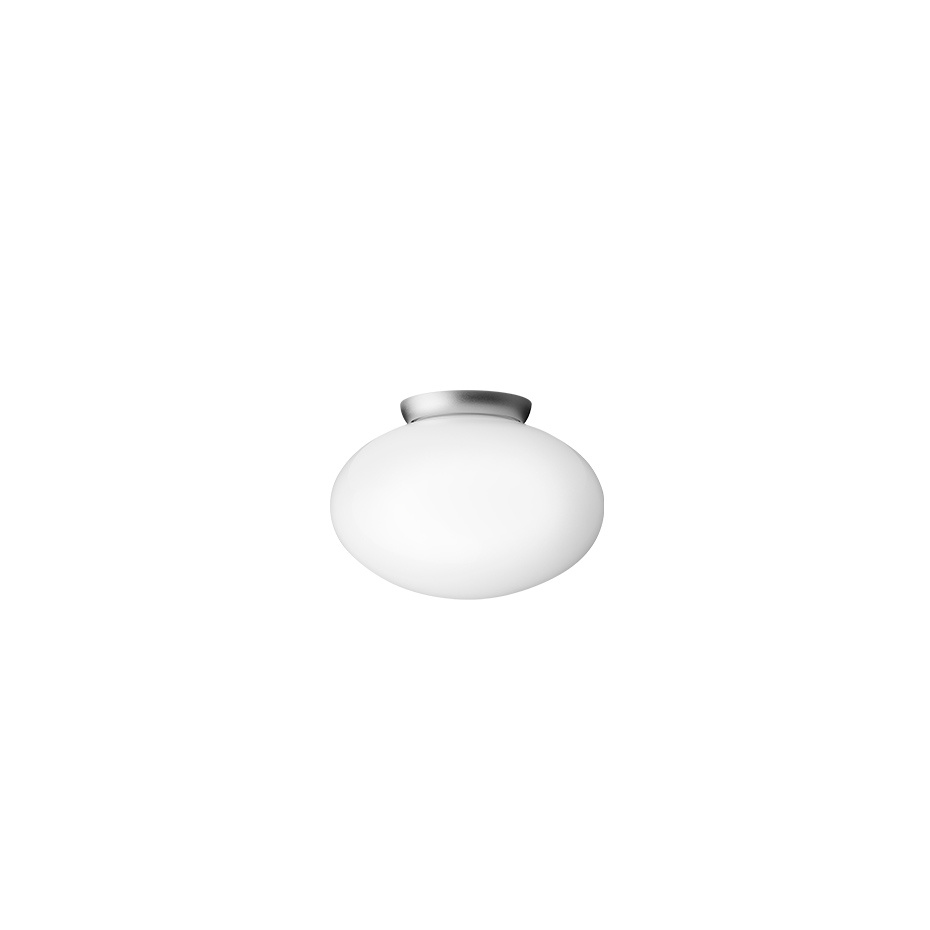 Rizzatto 301 Plafond Satin Silver/Opal White
