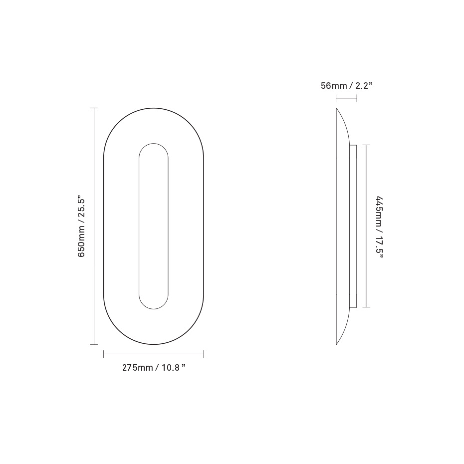 Sasi Vägglampa Large Brass