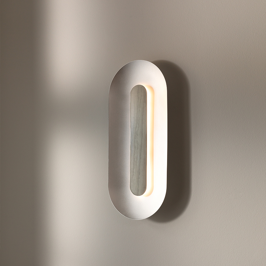 Sasi Vägglampa Large Silver