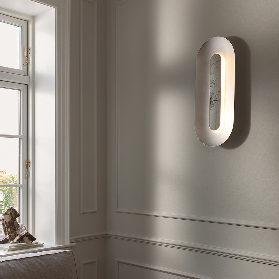 Sasi Vägglampa Large Silver