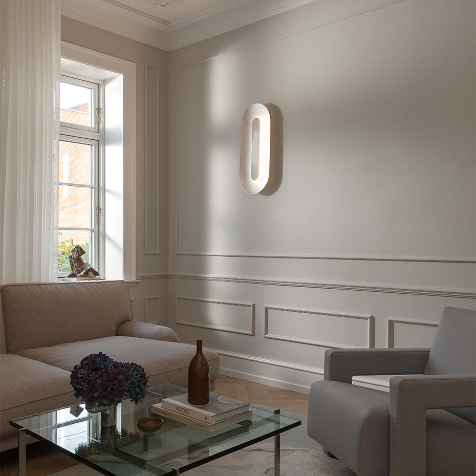 Sasi Vägglampa Large Silver