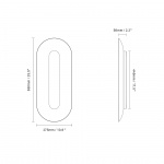 Sasi Vägglampa Large Silver Sasi Vägglampa Large Silver