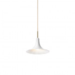 Petalii 1 Pendel Small White/Polished Brass Petalii 1 Pendel Small White/Polished Brass