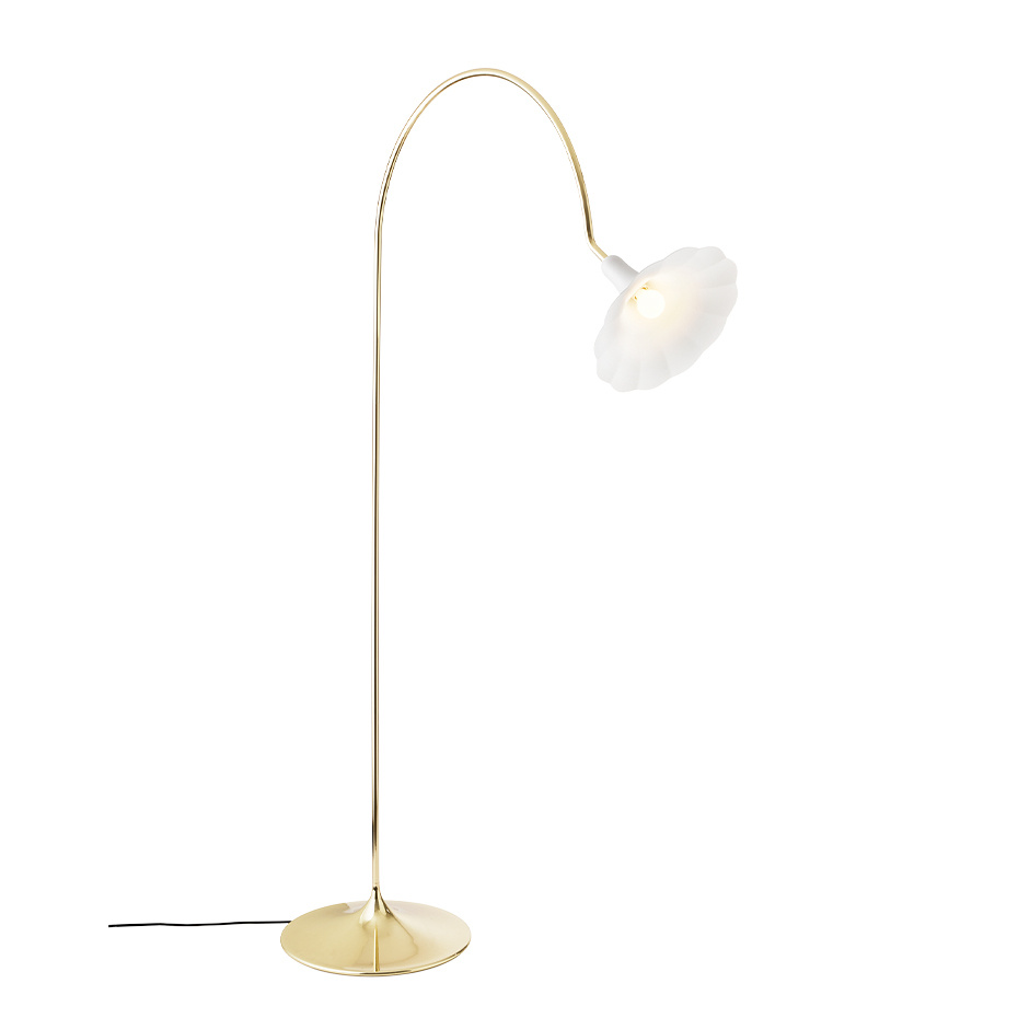 Petalii Golvlampa White/Polished Brass