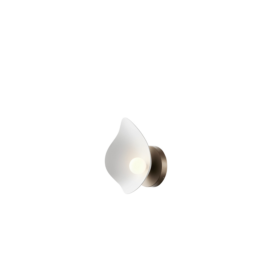 Florii 1 Vägglampa Dark Bronze/White