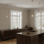 Asteea 1 Pendel Satin Brass/Ripple Clear Asteea 1 Pendel Satin Brass/Ripple Clear