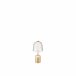 Asteea Bordslampa Portable Satin Brass/Ripple Clear Asteea Bordslampa Portable Satin Brass/Ripple Clear