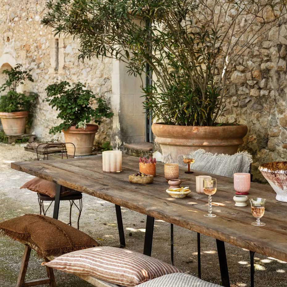 Clara Ljuslykta 10cm Beige