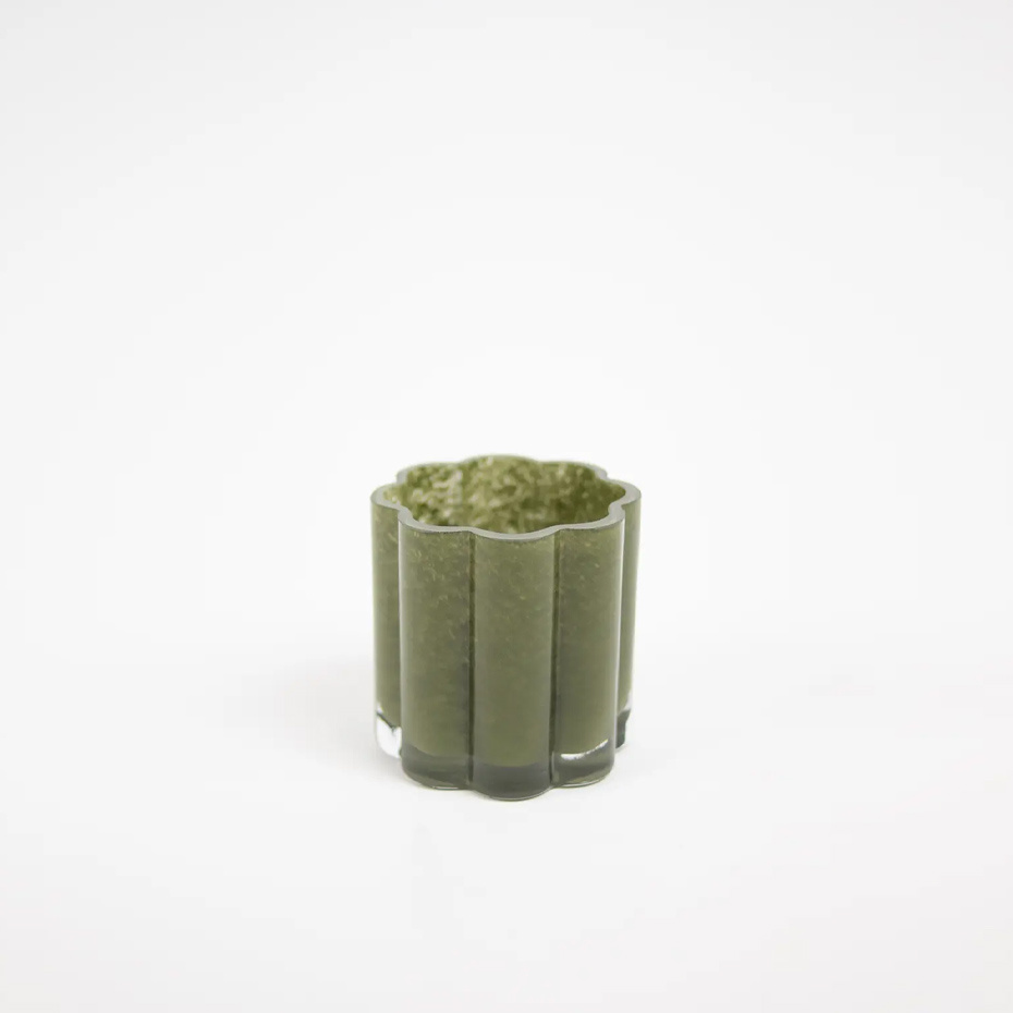 Clara Ljuslykta 10cm Olivgrön