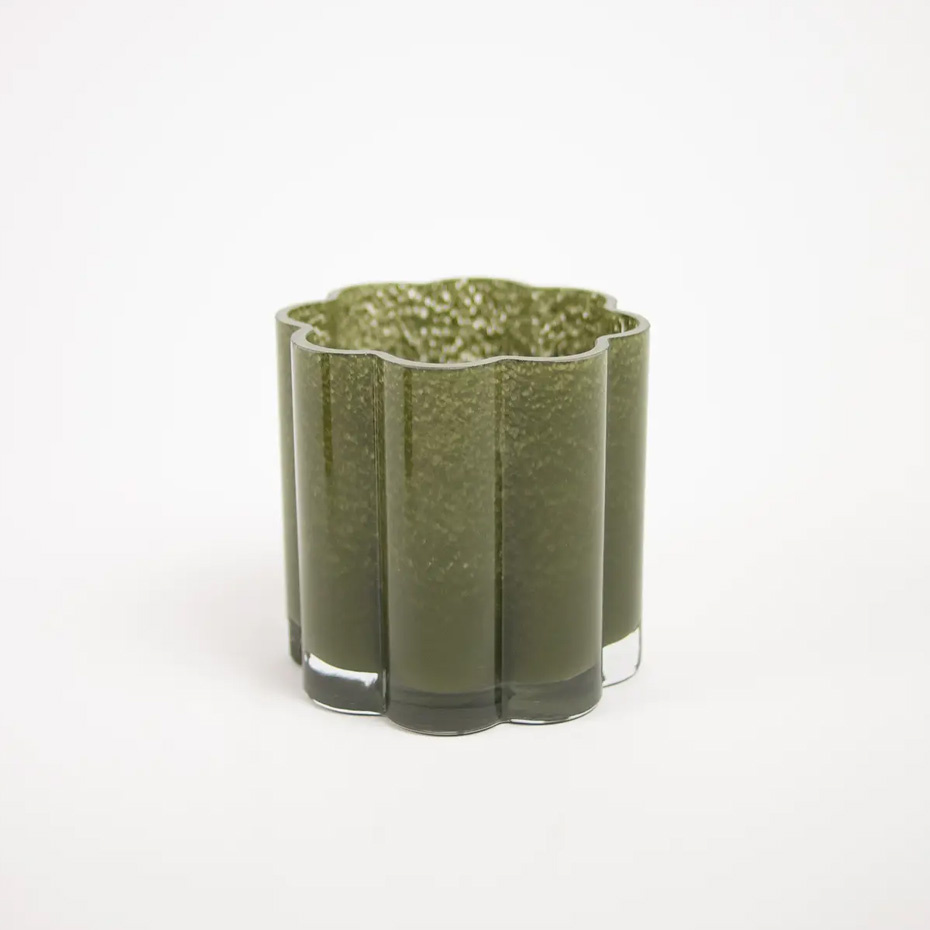 Clara Ljuslykta 15cm Olivgrön