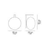 Alba 174 Vägglampa Satin Brass/Polished Opaline Alba 174 Vägglampa Satin Brass/Polished Opaline