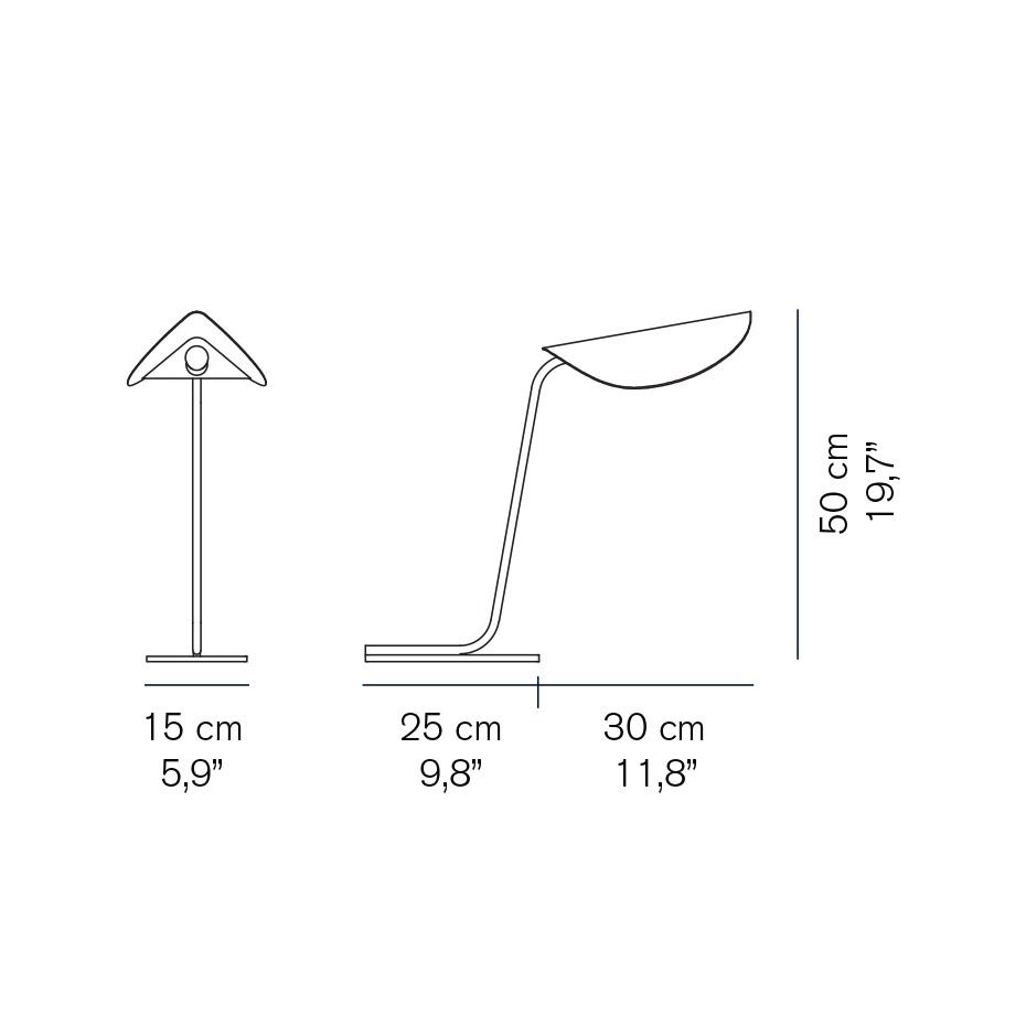 Plume 221 Bordslampa Anodic Bronze