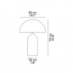 Atollo 233 Bordslampa Large Satin Gold Atollo 233 Bordslampa Large Satin Gold