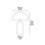 Atollo 235 Bordslampa Large Opal Glass Atollo 235 Bordslampa Large Opal Glass