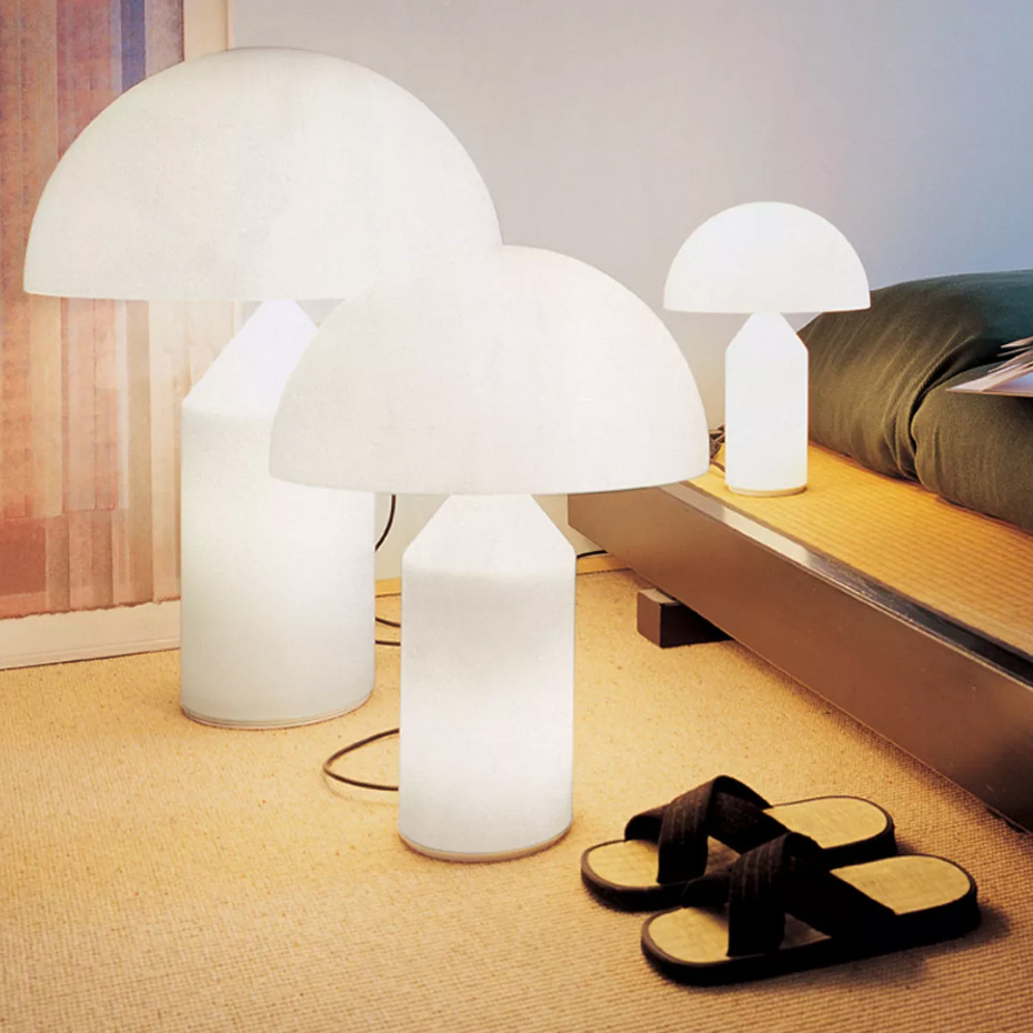 Atollo 236 Bordslampa Small Opal Glass