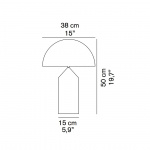 Atollo 237 Bordslampa Medium Opal Glass Atollo 237 Bordslampa Medium Opal Glass