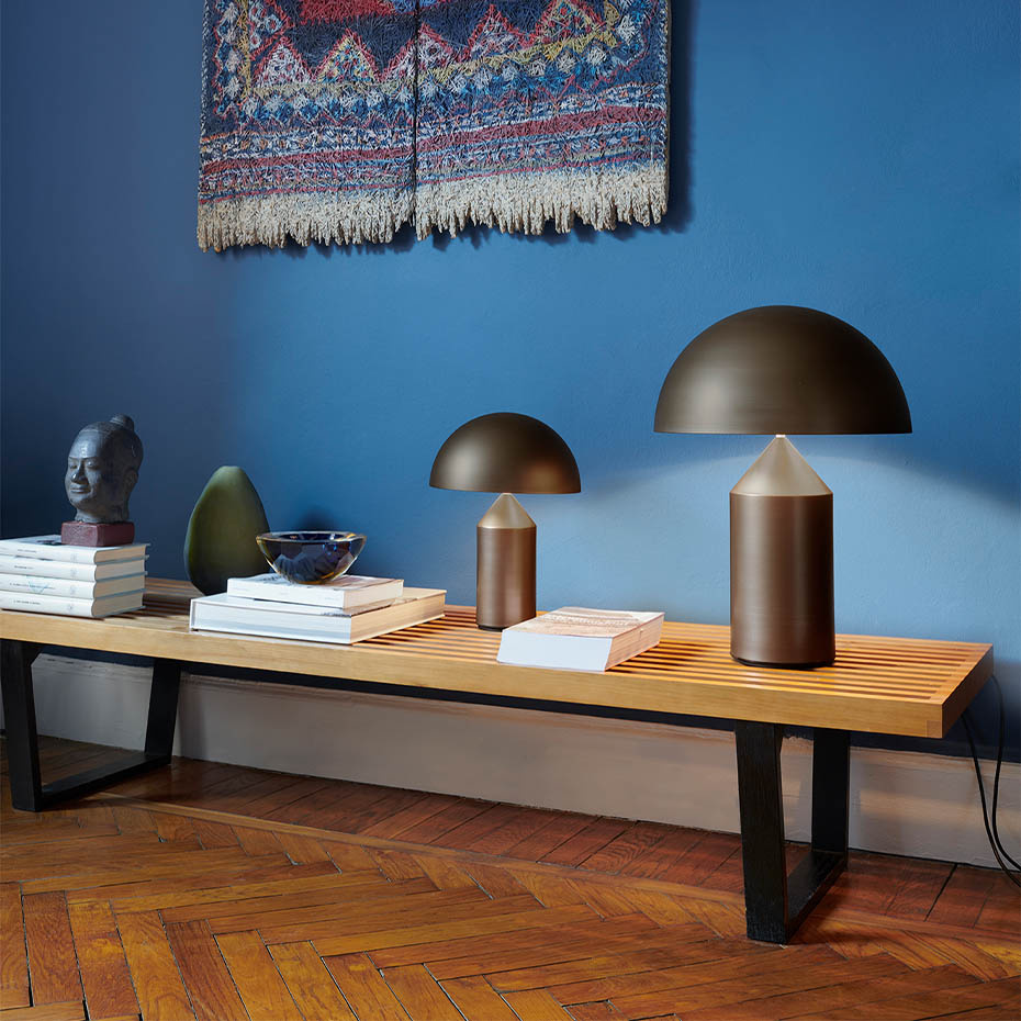 Atollo 238 Bordslampa Small Satin Bronze