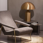 Atollo 239 Bordslampa Medium Satin Gold Atollo 239 Bordslampa Medium Satin Gold