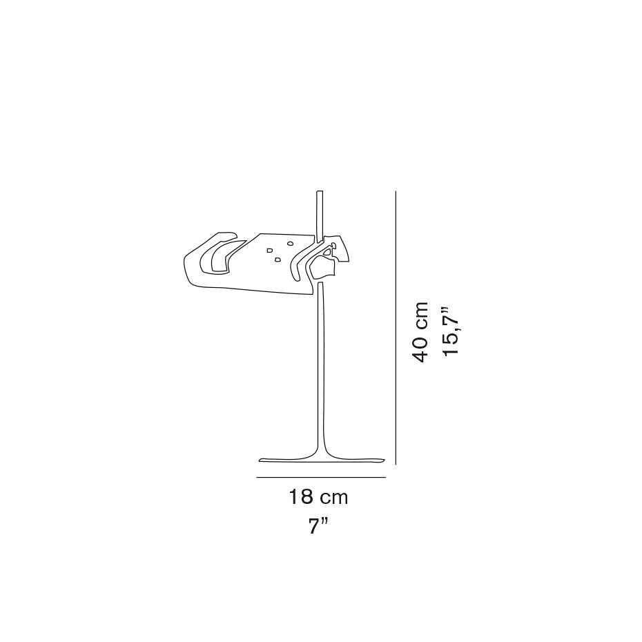 Spider 291 Bordslampa Lacquered Black