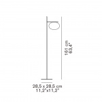 Alba 382 Golvlampa Satin Brass/Polished Opaline Alba 382 Golvlampa Satin Brass/Polished Opaline