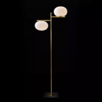 Alba 383 Golvlampa Satin Brass/Polished Opaline Alba 383 Golvlampa Satin Brass/Polished Opaline