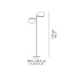 Alba 383 Golvlampa Satin Brass/Polished Opaline Alba 383 Golvlampa Satin Brass/Polished Opaline