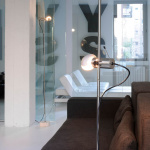 Agnoli 387 Golvlampa Satin Nickel Agnoli 387 Golvlampa Satin Nickel