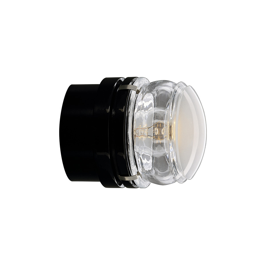 Fresnel 1148 Vägglampa/Taklampa Lacquered Black