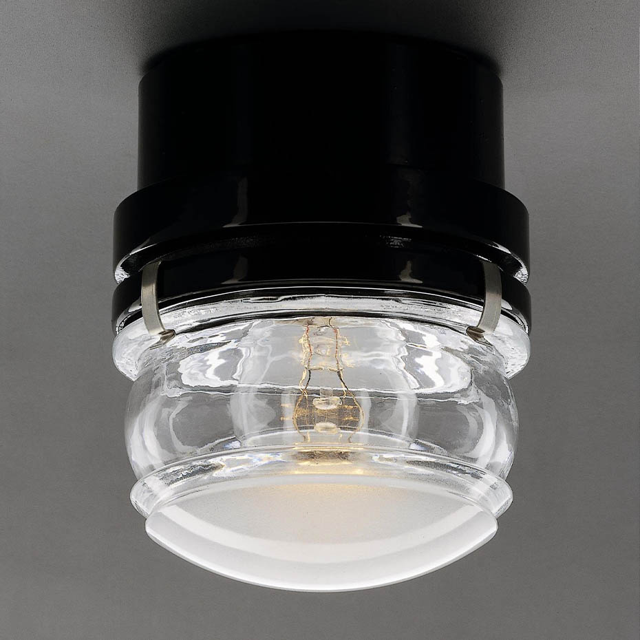 Fresnel 1148 Vägglampa/Taklampa Lacquered Black