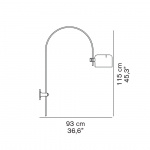 Coupé 1158 Vägglampa Scarlet Red Coupé 1158 Vägglampa Scarlet Red