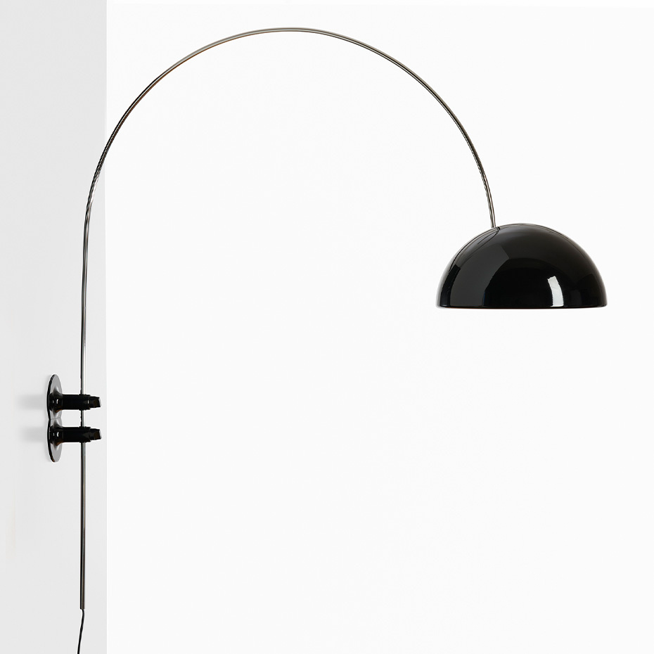 Coupé 1159/R Vägglampa Lacquered Black