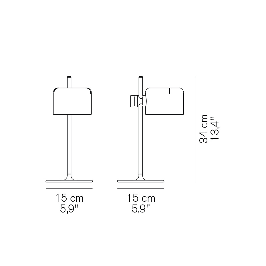 Mini Coupé 2201 Bordslampa Anodic Bronze