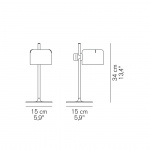 Mini Coupé 2201 Bordslampa Anodic Bronze Mini Coupé 2201 Bordslampa Anodic Bronze