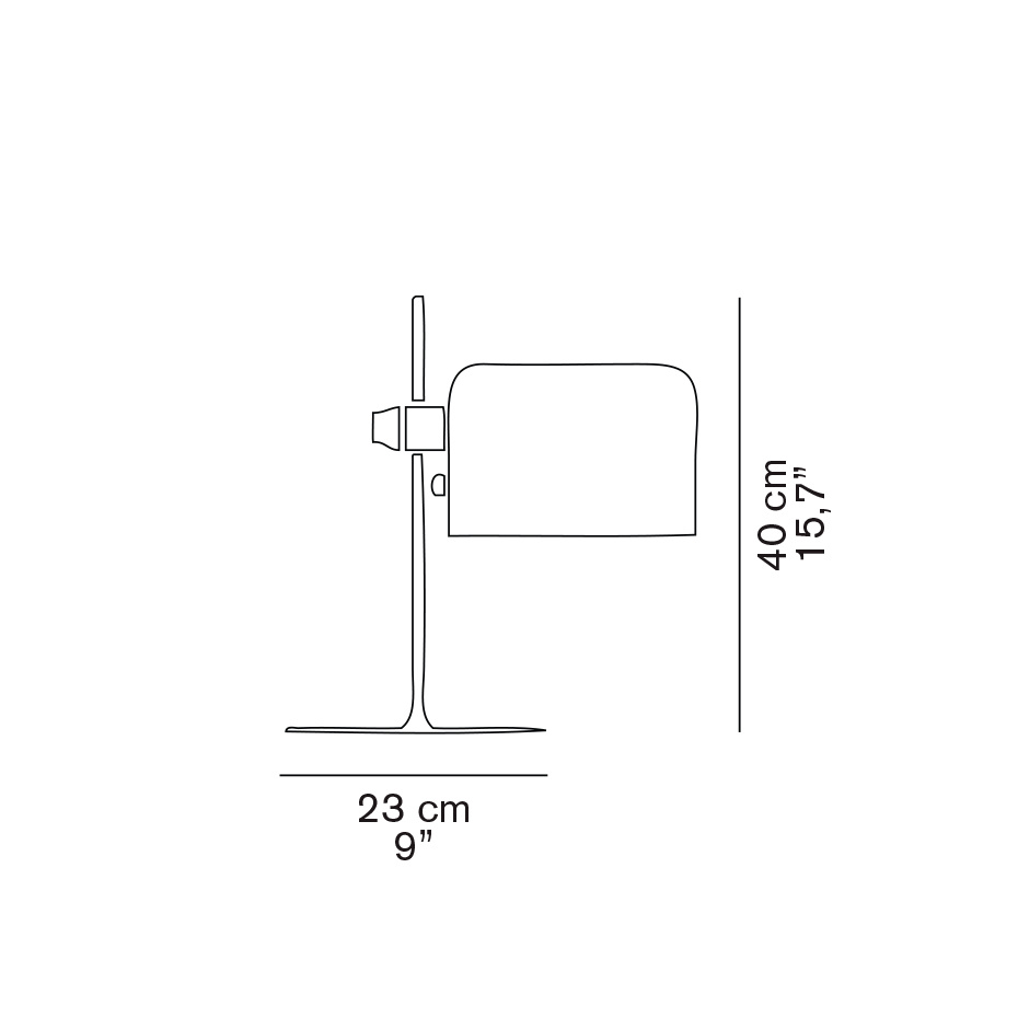 Coupé 2202 Bordslampa Scarlet Red