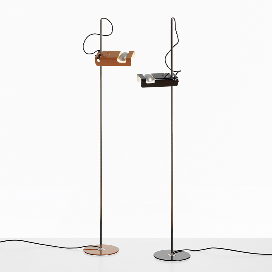 Spider 3319 Golvlampa Lacquered Black