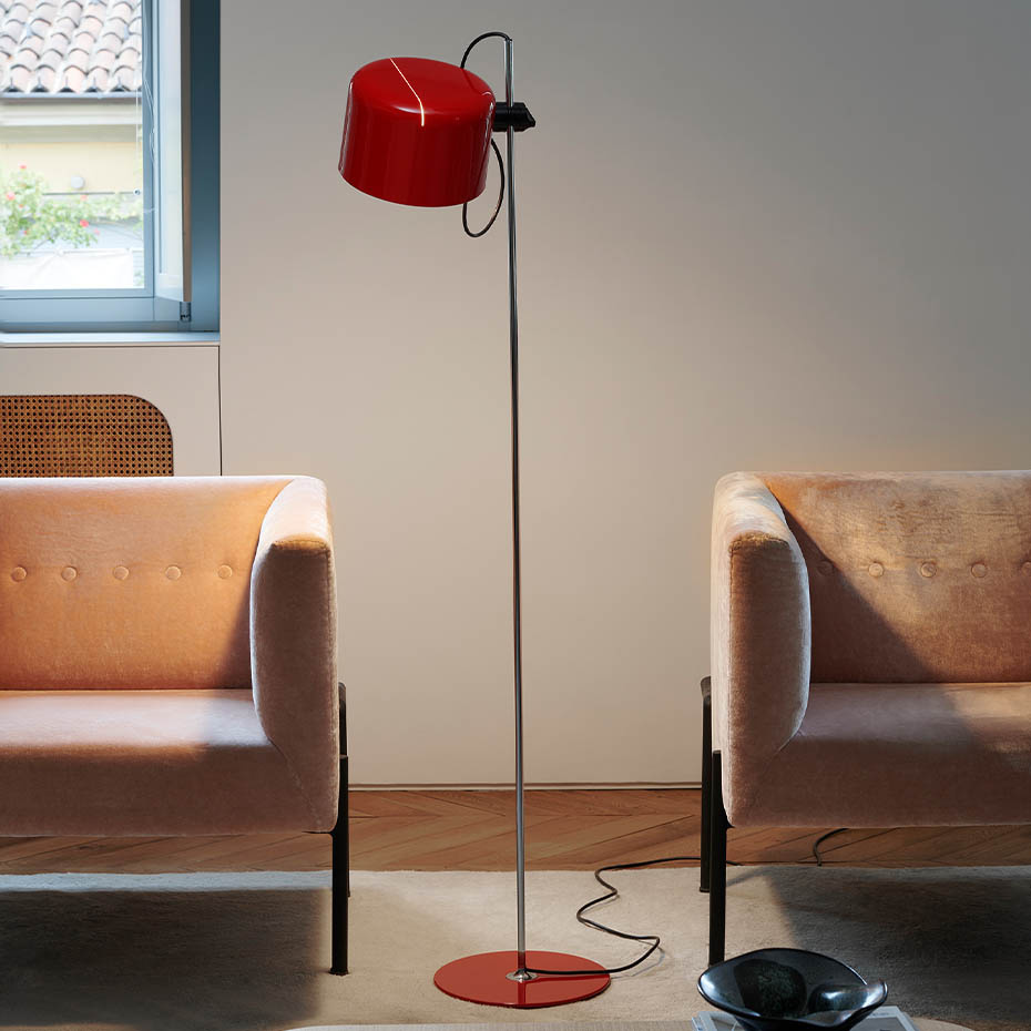 Coupé 3321 Golvlampa Scarlet Red