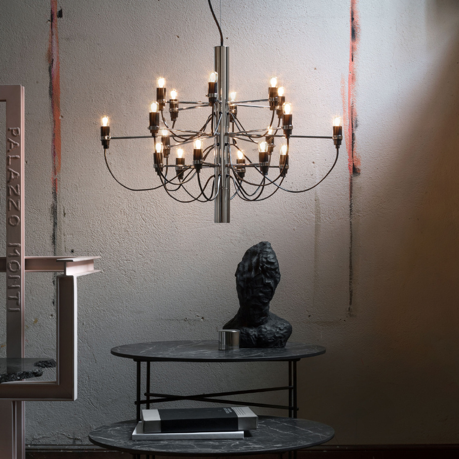 Sarfatti 2097/18 Ljuskrona LED Chrome