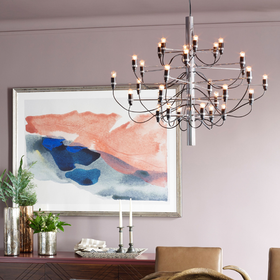 Sarfatti 2097/30 Ljuskrona LED Chrome