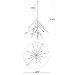 Kvist 16 Pendel Rå Mässing Kvist 16 Pendel Rå Mässing