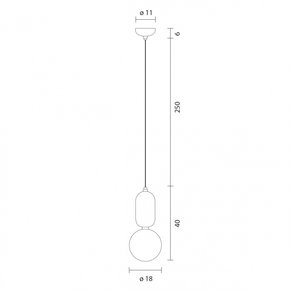 Aballs T PE Pendel Black