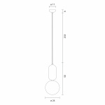 Aballs T ME Pendel Golden Aballs T ME Pendel Golden