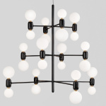 Aballs 12 Ljuskrona Black Aballs 12 Ljuskrona Black