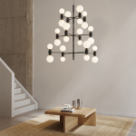 Aballs 8 Ljuskrona Black Aballs 8 Ljuskrona Black