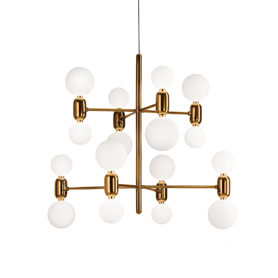 Aballs 8 Ljuskrona Golden