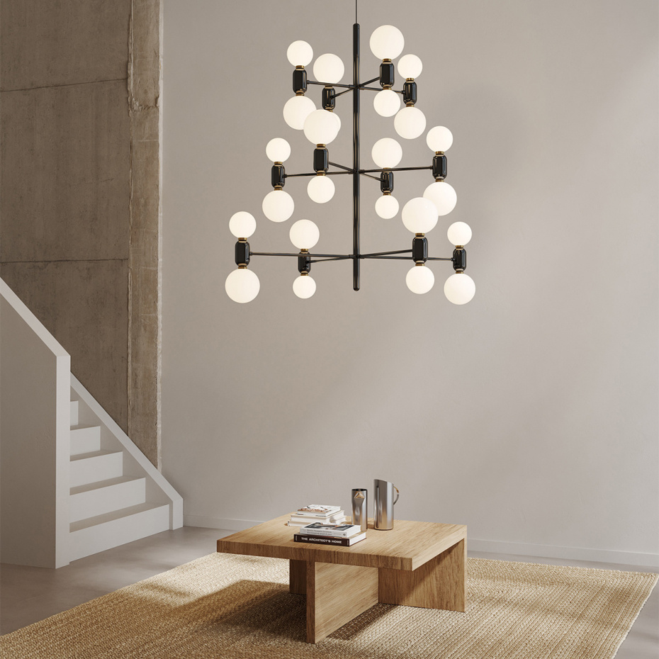 Aballs 8 Ljuskrona Golden