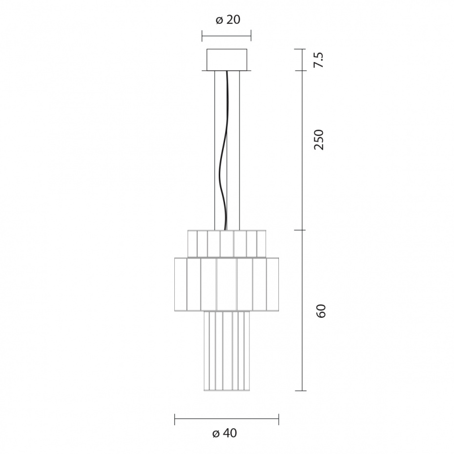 Babel T PE Pendel Golden